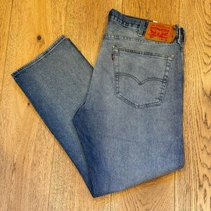 Levi's 501 Men’s Light Blue Straight Leg Jeans Denim size 40 x 30 loose fit